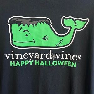 Vineyard Vines Halloween glow in the dark long sleeve shirt, size large.